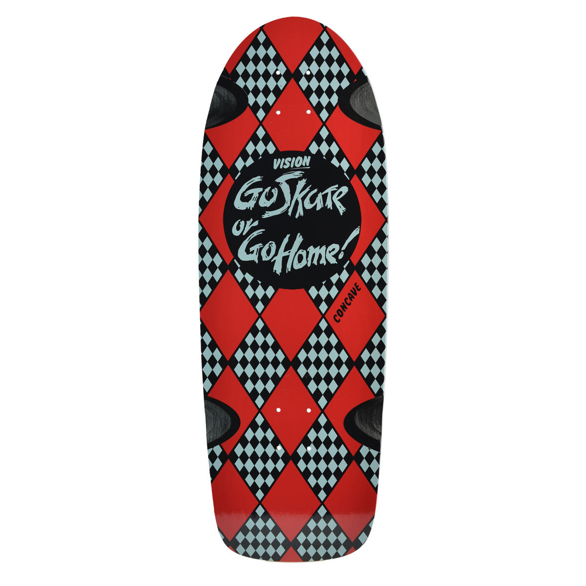 Vision Go Skate or Go Home Deck - 10.25"x30" BLK/GRY