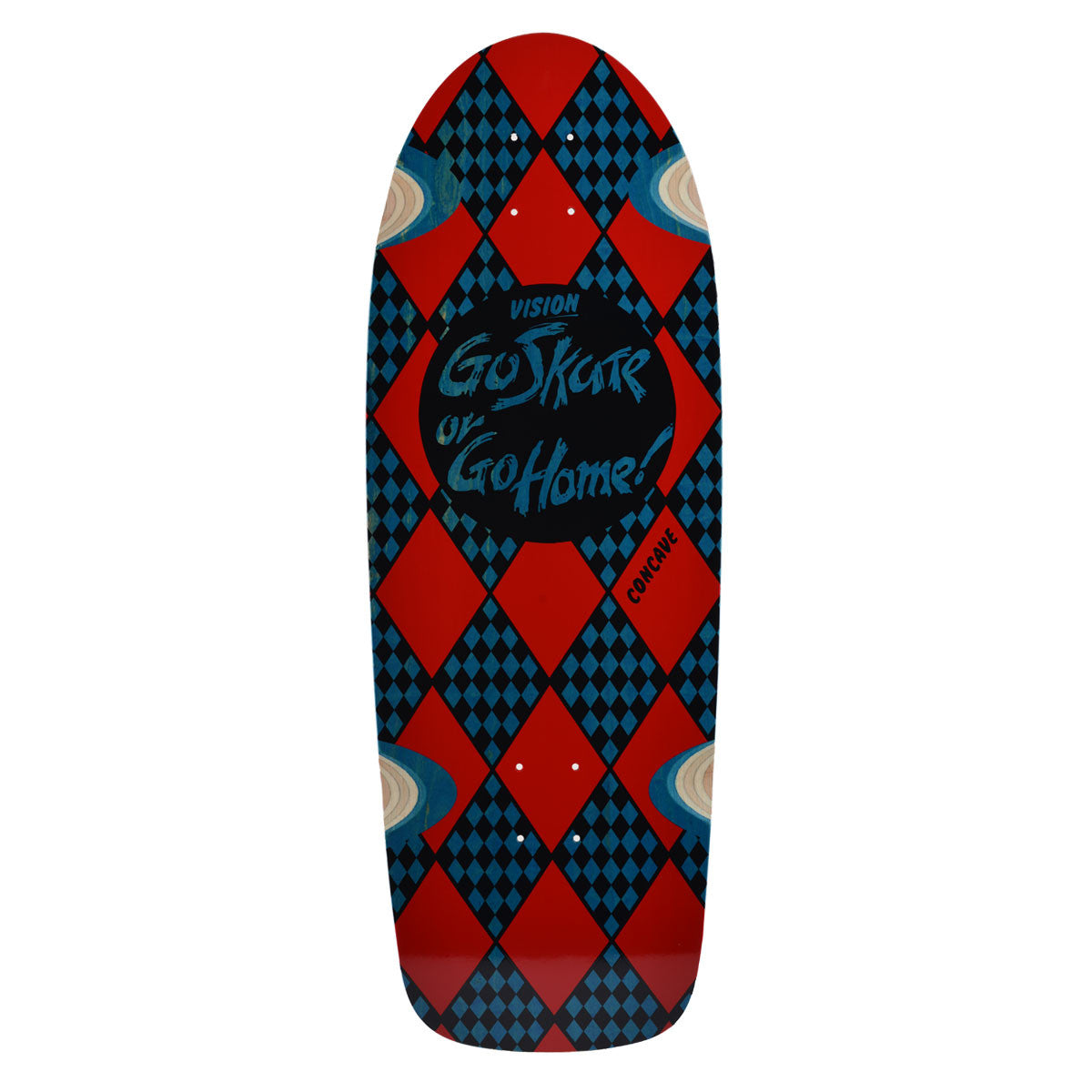 Vision Go Skate or Go Home Deck - 10.25"x30" Blue Stain