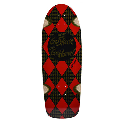 Vision Go Skate or Go Home Deck - 10.25"x30" Army Green Stain