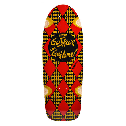 Vision Go Skate or Go Home Deck - 10.25"x30" Yellow Stain