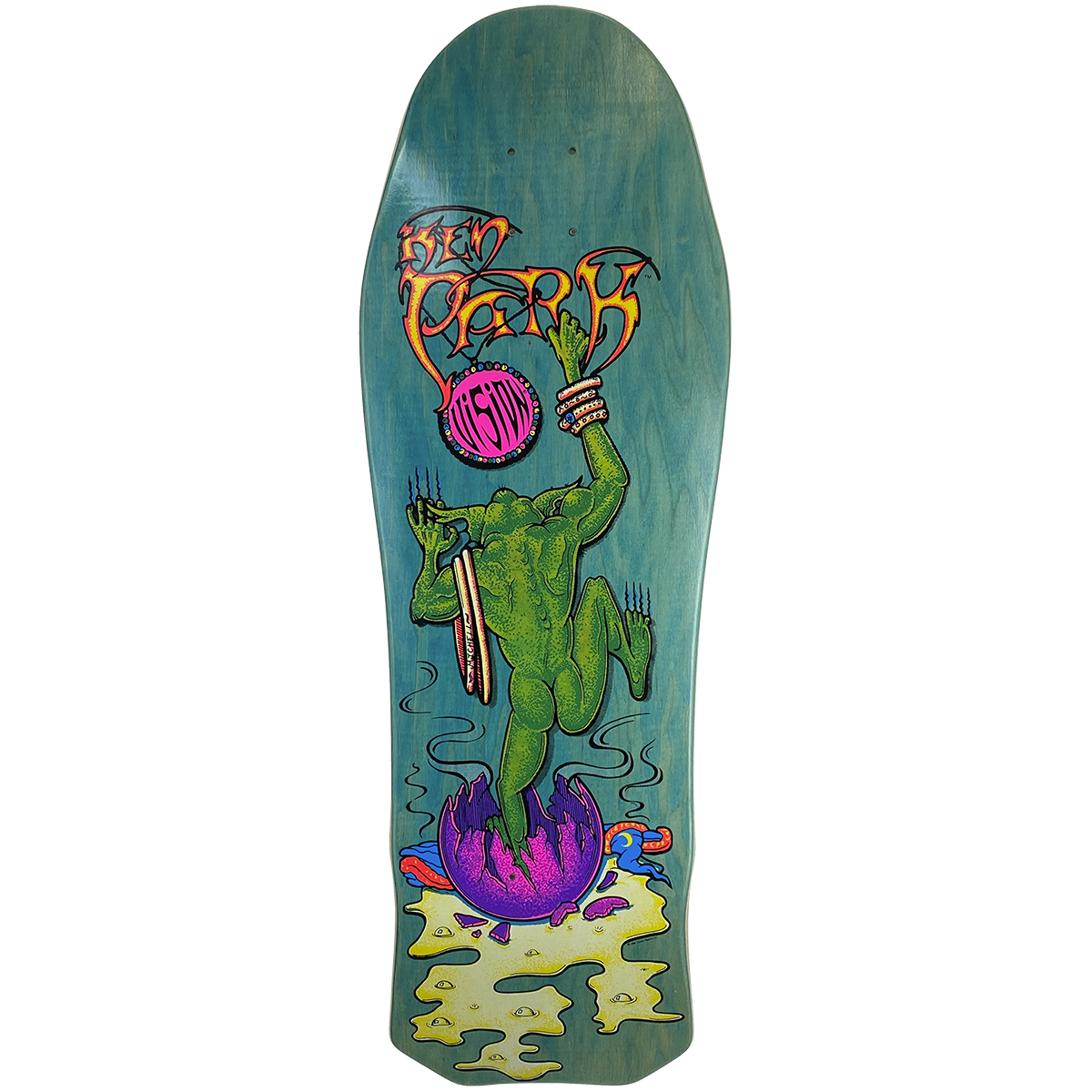 Vision Ken Park III Deck - 10"x31" Turq. Stain