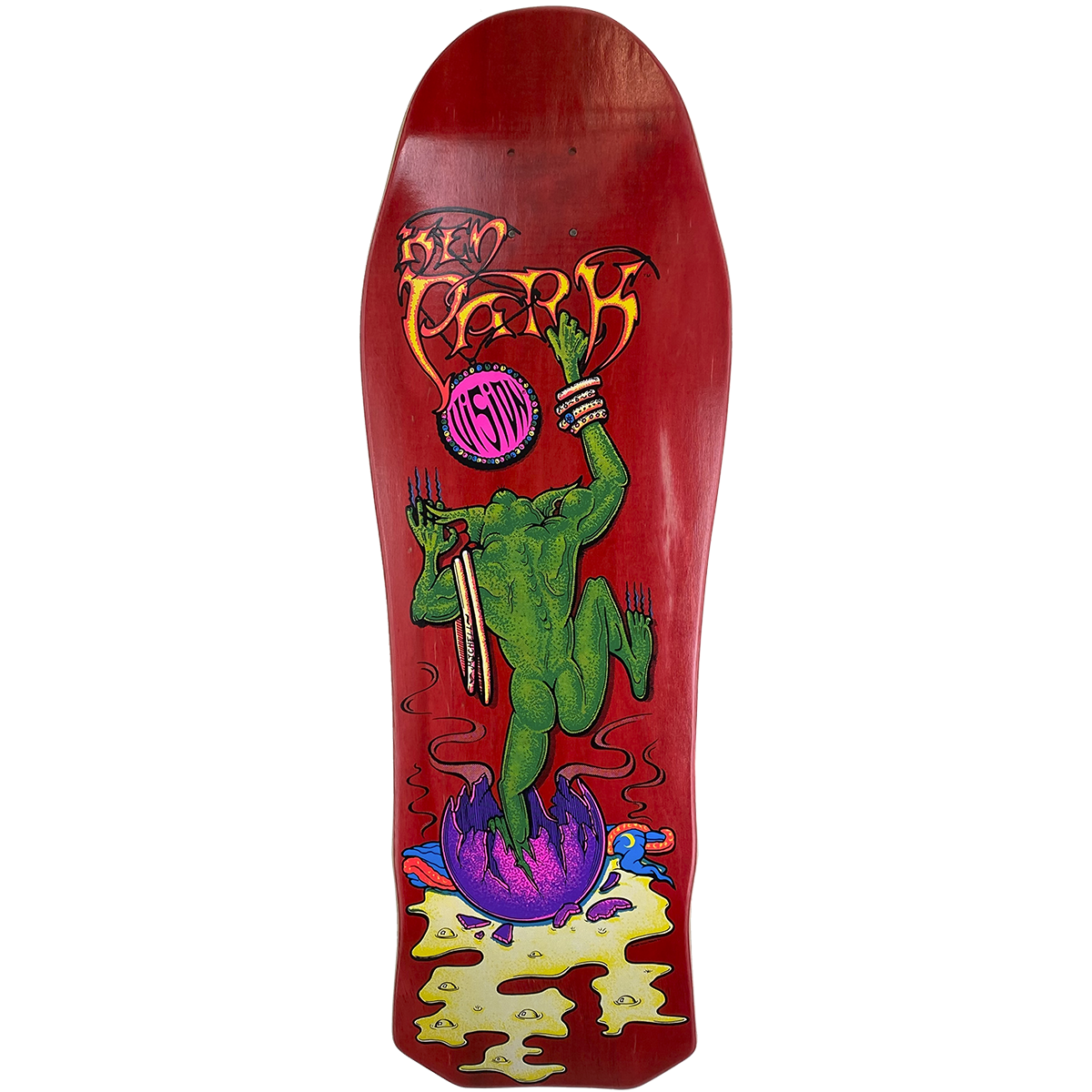 Vision Ken Park III Deck - 10"x31" Red Stain