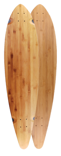 40" X 9.25" PINTAIL BLANK DECK BLACK STAINED 