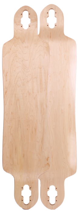 Blank Longboard Deck Natural Drop Through 39.75 x 9.75