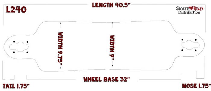 Longboard Truck Template