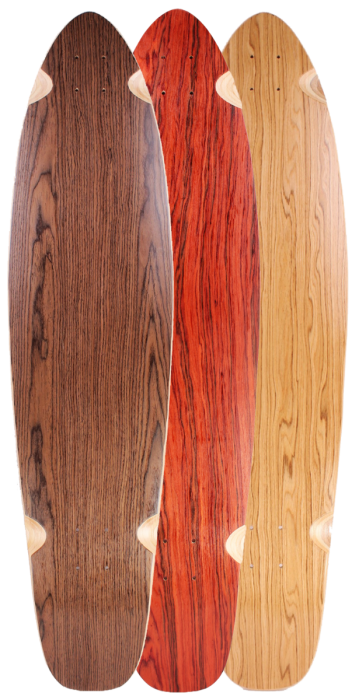 Details about   Yocaher Kicktail Blank Longboard Deck DECK ONLY Stained Black 